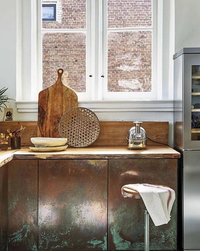 Wtwohnen aged copper kitchen